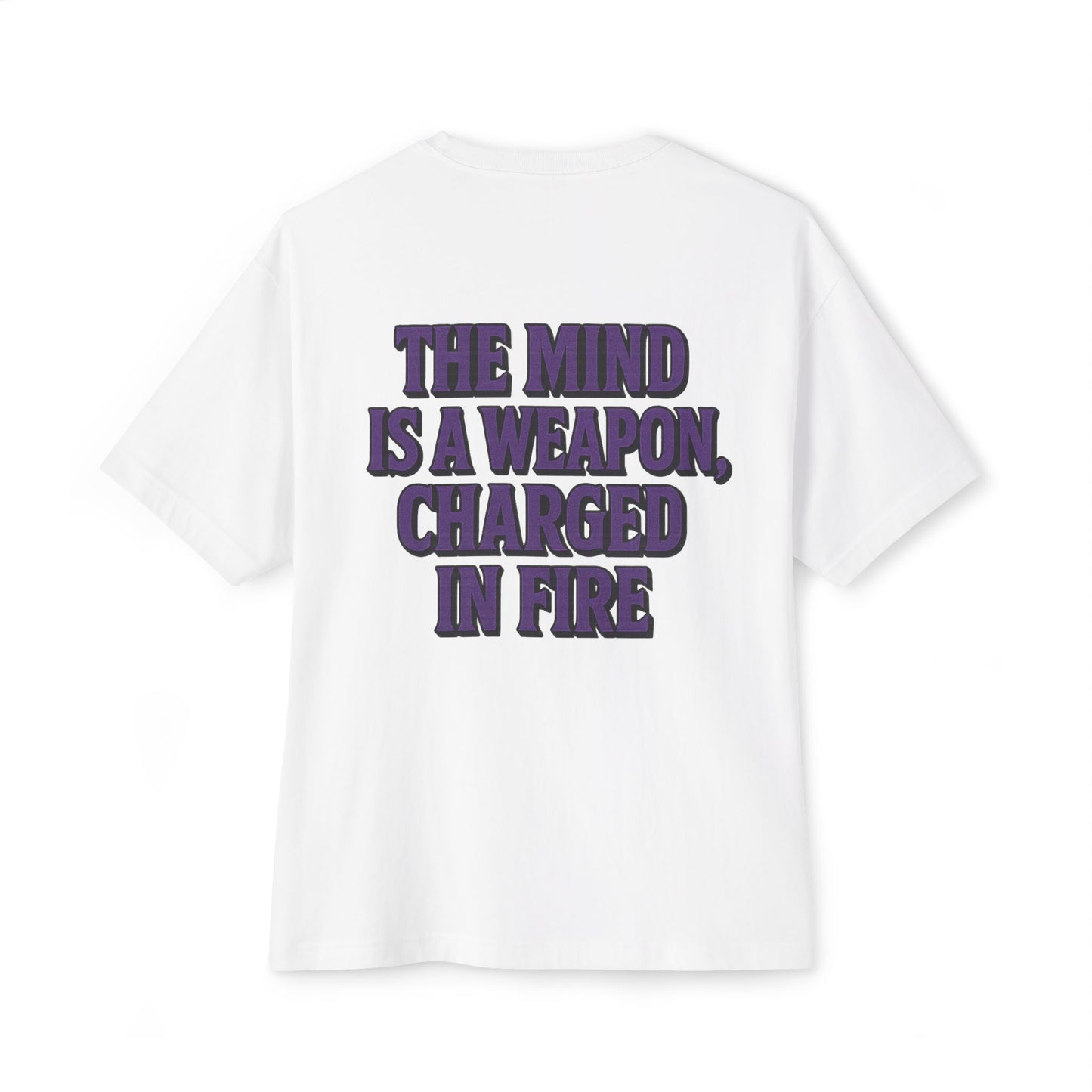 Mind Weapon Graphic Tee, Oversized T-Shirt, Brainstorm Shirt, Unisex Casual Wear
