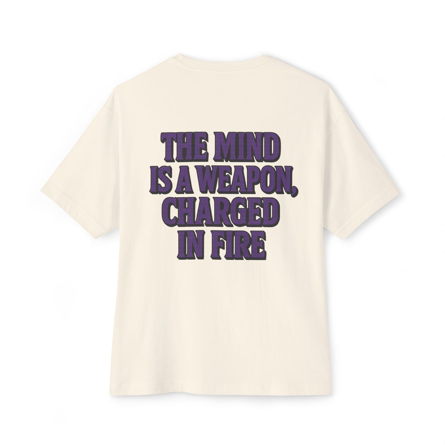 Mind Weapon Graphic Tee, Oversized T-Shirt, Brainstorm Shirt, Unisex Casual Wear