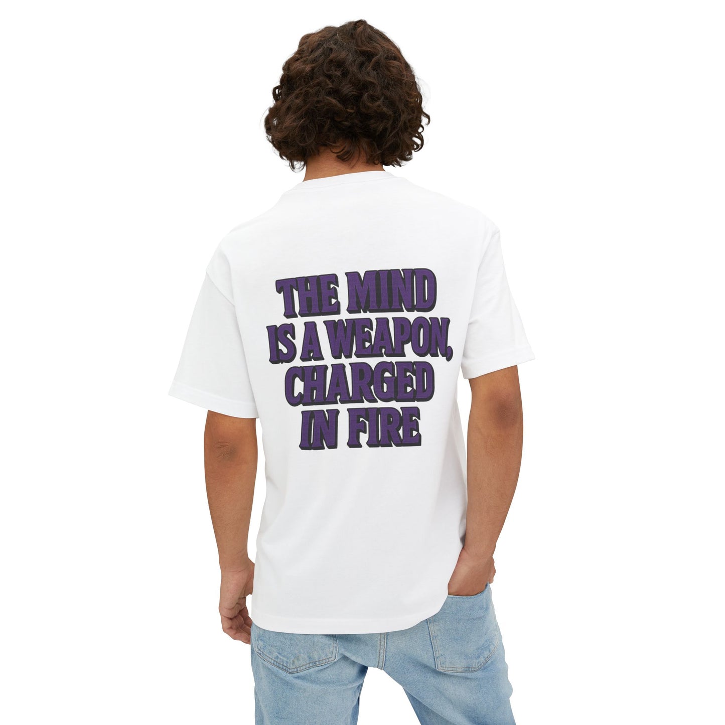 Mind Weapon Graphic Tee, Oversized T-Shirt, Brainstorm Shirt, Unisex Casual Wear