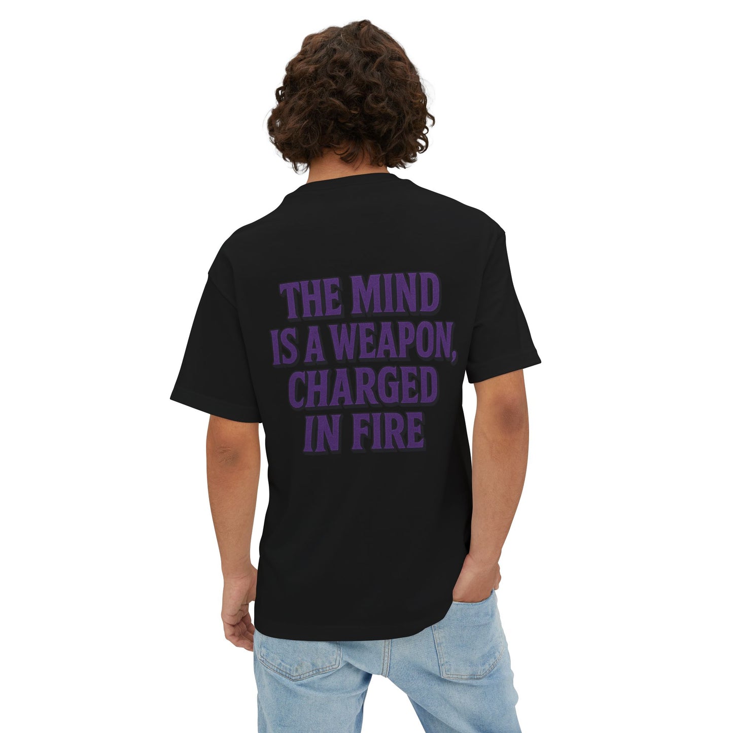 Mind Weapon Graphic Tee, Oversized T-Shirt, Brainstorm Shirt, Unisex Casual Wear