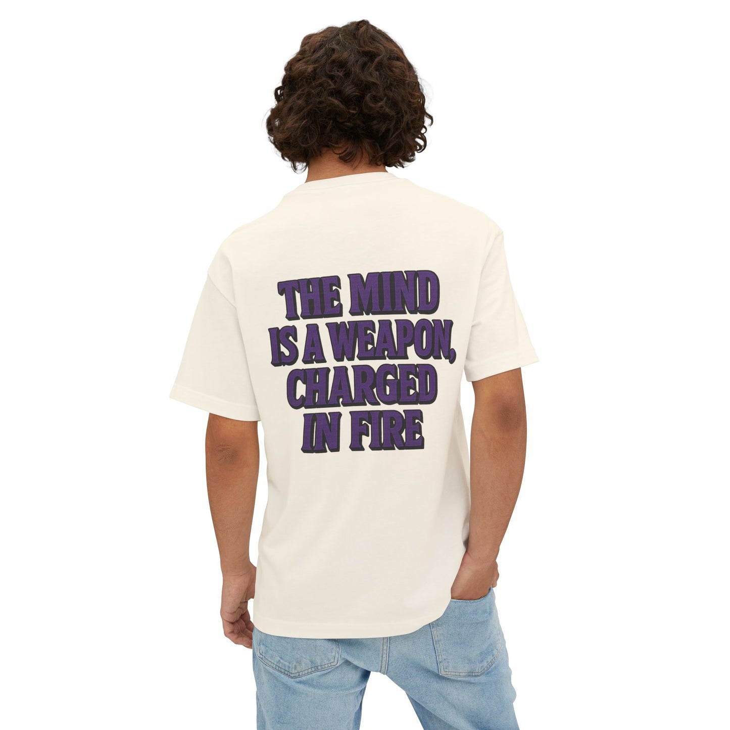 Mind Weapon Graphic Tee, Oversized T-Shirt, Brainstorm Shirt, Unisex Casual Wear