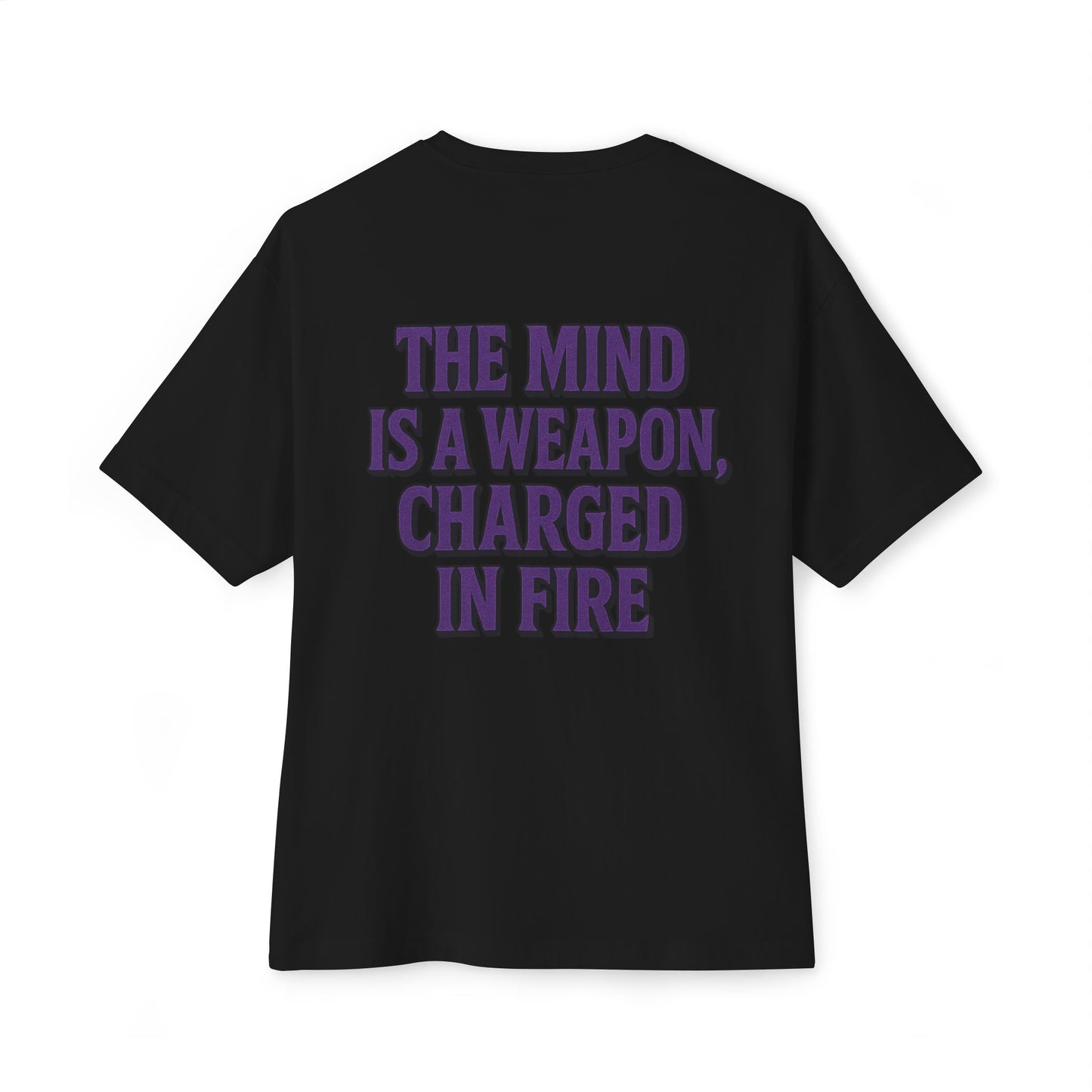 Mind Weapon Graphic Tee, Oversized T-Shirt, Brainstorm Shirt, Unisex Casual Wear